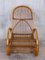 Mid-Century Bamboo Rocking Chairs in the Style of Franco Albini, Italy, Set of 2 2