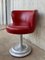 Large Red Leatherette Bar Stools, Set of 10, Image 3