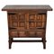 19th Spanish Baroque Carved Walnut Chest of Drawers 1