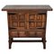 19th Spanish Baroque Carved Walnut Chest of Drawers, Image 1