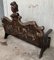 Early 20th Century Spanish Polychrome Hand Carved Oak Bench 2