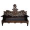 Early 20th Century Spanish Polychrome Hand Carved Oak Bench 1