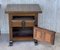 20th-Century Spanish Nightstands with One Drawer, Door and Iron Hardware, Set of 2, Image 6
