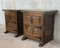 20th-Century Spanish Nightstands with One Drawer, Door and Iron Hardware, Set of 2 3
