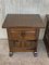 20th-Century Spanish Nightstands with One Drawer, Door and Iron Hardware, Set of 2 4