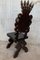 20th-Century Spanish Polychromed Sgabello Carved Side Chairs or Stools, Set of 2, Image 4