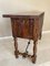 Catalan Carved Walnut Sofa Table with Four Drawers & Iron Stretcher 7