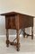Catalan Carved Walnut Sofa Table with Four Drawers & Iron Stretcher 5