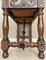 Catalan Carved Walnut Sofa Table with Four Drawers & Iron Stretcher 10