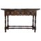 Early 19th-Century Carved Walnut Wood Catalan Console Table 1