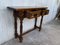 20th-Century Spanish Tuscan Console Table with Two Drawers and Turned Legs 5