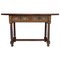Early 19th-Century Catalan Carved Walnut Wood Console Table 1