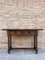 Early 19th-Century Catalan Carved Walnut Wood Console Table, Image 2