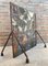 Mid-Century Handmade Glass & Painted Iron Fire Screen, Image 7