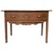 Country French Style Pine Farmhouse Table with Drawer, Image 1