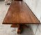 20th-Century Large Spanish Walnut Pedestal Dining or Conference Table 5