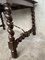 19th-Century Spanish Baroque Walnut Solomonic Leg Fratino Table with Iron Stretcher, Image 10