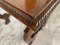 19th-Century Spanish Side Table in Walnut with Carved Lyre Legs and Top 8