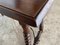 19th-Century Spanish Walnut Side Table with Turned Legs and Bevelled Top 8