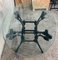 Italian Neoclassical Ornamental Wrought Iron Center Table with Oval Glass Top 5