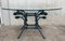 Italian Neoclassical Ornamental Wrought Iron Center Table with Oval Glass Top 2