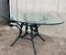 Italian Neoclassical Ornamental Wrought Iron Center Table with Oval Glass Top 3