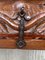 20th-Century Carved Three-Drawer Spanish Walnut Console Table with Iron Hardware, Image 10