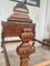 Antiker viktorianischer Stuhl aus geschnitztem Nussholz mit hoher Rückenlehne 7