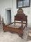 Antique Victorian Italian Carved Walnut High Back Chair 2