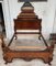 Antiker viktorianischer Stuhl aus geschnitztem Nussholz mit hoher Rückenlehne 5