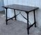 19th-Century Spanish Console or Desk Table with Iron Stretcher and Solomonic Legs 6