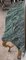 Consola estilo barroco de nogal tallado y mármol verde, siglo XX, Imagen 5