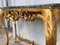 20th-Century Baroque Style Carved Walnut Ormolu and Green Marble Console Table 6