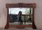 Specchio da parete Arts & Crafts antico in legno di quercia intagliato, anni '20, Immagine 2