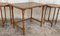 20th-Century Spanish Walnut Nesting and Folding Tables with Turned Legs, Set of 4 12