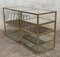Mid 20th-Century Italian Brass and Glass Record Console Table 8