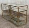 Mid 20th-Century Italian Brass and Glass Record Console Table, Image 8