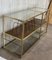 Mid 20th-Century Italian Brass and Glass Record Console Table 7