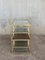 Mid 20th-Century Italian Brass and Glass Record Console Table 10