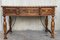 20th-Century French Louis XV Style Carved Walnut Desk with Three Drawers, Image 12