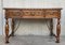 20th-Century French Louis XV Style Carved Walnut Desk with Three Drawers, Image 3