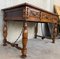 20th-Century French Louis XV Style Carved Walnut Desk with Three Drawers, Image 6