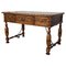 20th-Century French Louis XV Style Carved Walnut Desk with Three Drawers, Image 1