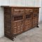 20th-Century Large Catalan Baroque Carved Oak Tuscan Credenza or Buffet 3