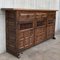 20th-Century Large Catalan Baroque Carved Oak Tuscan Credenza or Buffet, Image 3