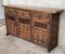 20th-Century Large Catalan Baroque Carved Oak Tuscan Credenza or Buffet 2