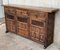 20th-Century Large Catalan Baroque Carved Oak Tuscan Credenza or Buffet, Image 2