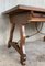 19th-Century Solid Walnut Baroque Lyre-Leg Trestle Refectory Desk 4