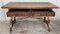 19th-Century Solid Walnut Baroque Lyre-Leg Trestle Refectory Desk 7