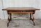 19th-Century Solid Walnut Baroque Lyre-Leg Trestle Refectory Desk 2